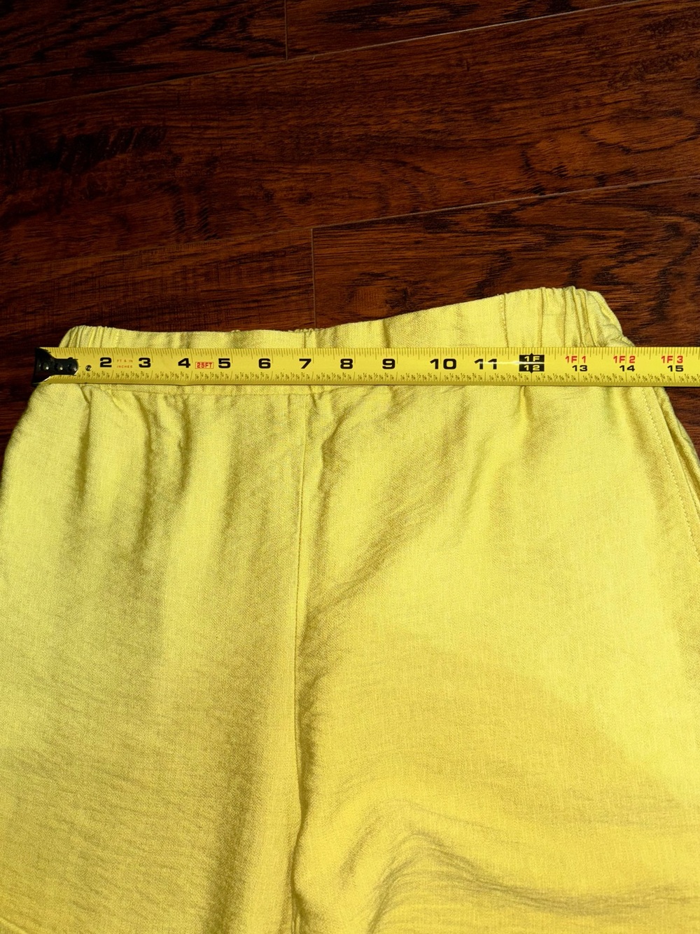 Sincerely Jules Yellow Wide Leg Pants Lightweight Elastic Waist Linen Style - Picture 3 of 9